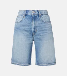 High-rise denim Bermuda shorts High-rise denim Bermuda shorts