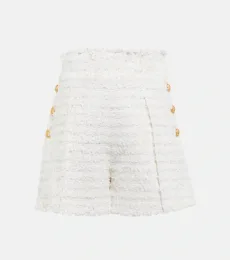 High-rise tweed shorts High-rise tweed shorts
