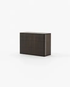 HILARY Set of Chest of Drawers Smoked Eucalyptus Veneer Matte HILARY Set of Chest of Drawers Smoked Eucalyptus Veneer Matte