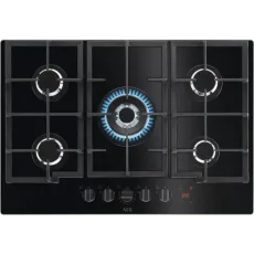 HKB75450NB 75cm Gas Hob Black Glass HKB75450NB 75cm Gas Hob Black Glass