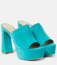 Holly suede platform mules Holly suede platform mules