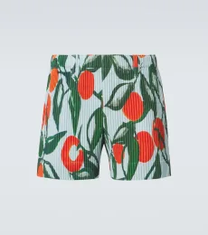 Homme Plissé Issey Miyake Pleated printed shorts