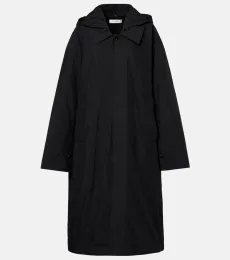 Hooded cotton-blend coat Hooded cotton-blend coat