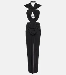 Hooded cutout midi dress Hooded cutout midi dress