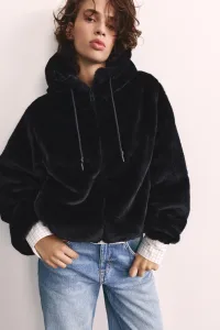Hooded Faux Fur Jacket Hooded Faux Fur Jacket