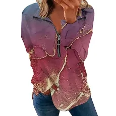 Hooded Jacket Women Light Shade Jumpers Gifts for Students From Teachers Climbing Winter Fashion Long Sleeve Zipper Side Split Tie Dye Textured Print Women's Hoodless Sweatshirt Clearance Bargains Hooded Jacket Women Light Shade Jumpers Gifts for Students From Teachers Climbing Winter Fashion Long Sleeve Zipper Side Split Tie Dye Textured Print Women's Hoodless Sweatshirt Clearance Bargains