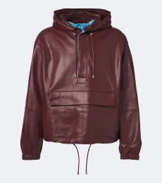 Hooded leather jacket Hooded leather jacket