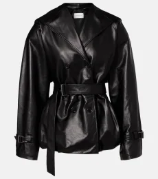 Hooded leather jacket Hooded leather jacket