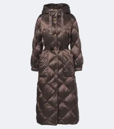 Hooded quilted down coat Hooded quilted down coat