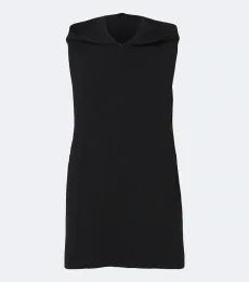Hooded ribbed-knit virgin wool tank top Hooded ribbed-knit virgin wool tank top