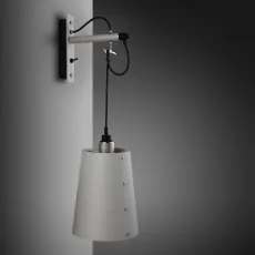 Hooked Wall Light Large, Stone Cord Hooked Wall Light Large, Stone Cord