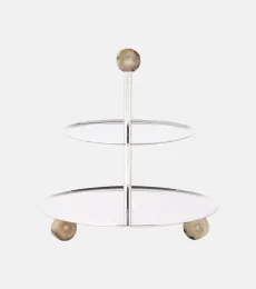 Horn and steel cake stand Horn and steel cake stand
