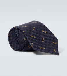Horsebit silk tie Horsebit silk tie