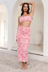 Hotel Lobby Maxi Skirt Pink Hotel Lobby Maxi Skirt Pink