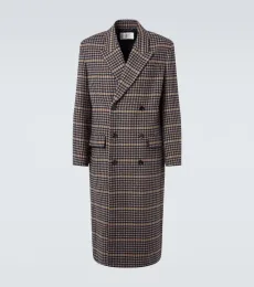 Houndstooth wool overcoat Houndstooth wool overcoat