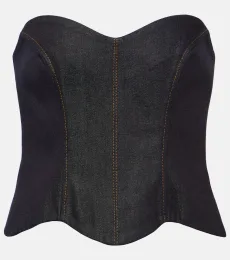 Hyn denim bustier top Hyn denim bustier top