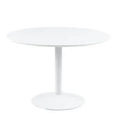 Ibiza Round Dining Table With White Top And Base Ibiza Round Dining Table With White Top And Base