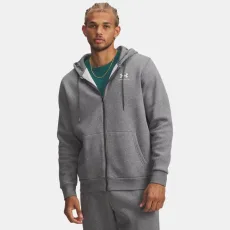 Icon Fleece Men's Full-Zip Hoodie Pitch Gray Medium Heather White