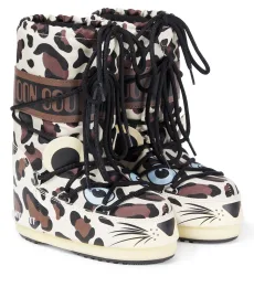 Icon Junior Leopard snow boots