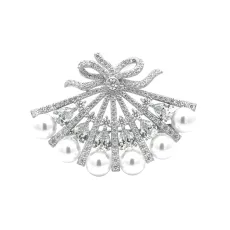 Imperial Fan Bow Brooch