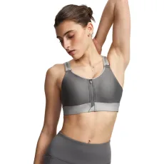 Infinity 20 High WoMens Zip Sports Bra Clay Green / Titanium / Clay Green L A-C Infinity 20 High WoMens Zip Sports Bra Clay Green / Titanium / Clay Green L A-C