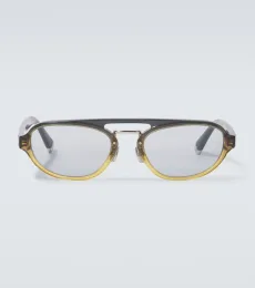 Intarsia Rays aviator sunglasses