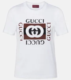 Interlocking G printed cotton T-shirt Interlocking G printed cotton T-shirt