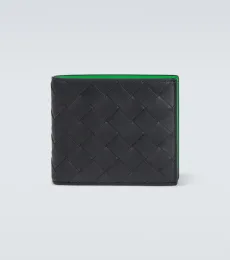 Intrecciato leather bifold wallet Intrecciato leather bifold wallet