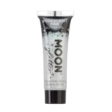 Iridescent Fine Glitter Gel, White Iridescent Fine Glitter Gel, White