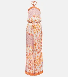 Isabelle printed halterneck jumpsuit Isabelle printed halterneck jumpsuit