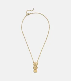 Isla Triple Oval 18kt gold chain necklace