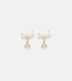 Isola faux-pearl drop earrings