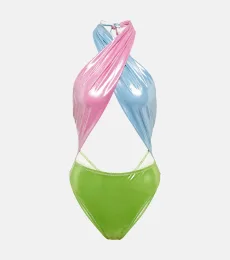 Italian Stallion lame swimsuit