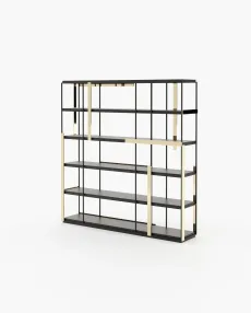 IVES Bookcase & Shelving Black Lacquer Matte IVES Bookcase & Shelving Black Lacquer Matte