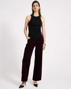 Jackson Mid Waist Wide Leg Velvet Finish Denim Jeans Denim Jeans - Jacksons Flocked Maroon Size 25 One Teaspoon Jackson Mid Waist Wide Leg Velvet Finish Denim Jeans Denim Jeans - Jacksons Flocked Maroon Size 25 One Teaspoon