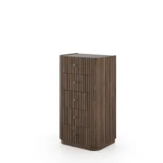Jacob Tallboy - Dark Wood / Brown Marble Jacob Tallboy - Dark Wood / Brown Marble