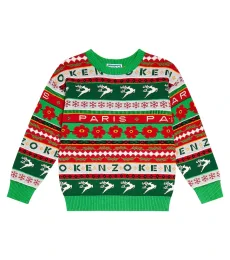 Jacquard cotton-blend sweater Jacquard cotton-blend sweater