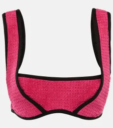 Jacquard cotton bra top Jacquard cotton bra top