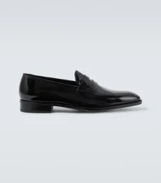 Jamie patent leather penny loafers