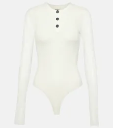 Janelle cotton-blend jersey bodysuit Janelle cotton-blend jersey bodysuit