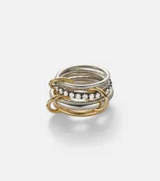 Janssen SG 18kt gold and sterling silver ring with diamonds Janssen SG 18kt gold and sterling silver ring with diamonds