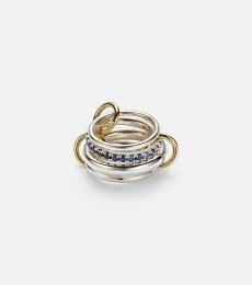 Janssen SG 18kt gold and sterling silver ring with sapphires Janssen SG 18kt gold and sterling silver ring with sapphires
