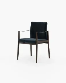 JAYNE with arms Dining Chair & Bench Vienna Deep Blue