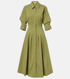 Jazz cotton-blend poplin shirt dress Jazz cotton-blend poplin shirt dress
