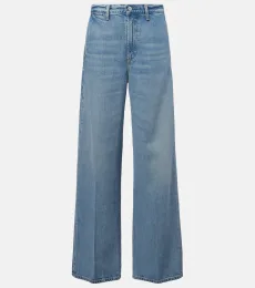 Jean ample à taille mi-haute Jean ample à taille mi-haute