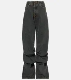 Jean ample Evergreen Draped Cuff Jean ample Evergreen Draped Cuff