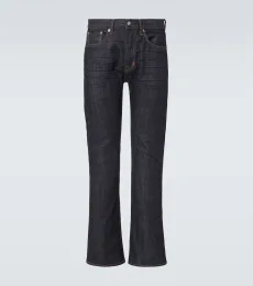 Jean bootcut à taille mi-haute
