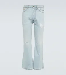 Jean flare à taille mi-haute Jean flare à taille mi-haute