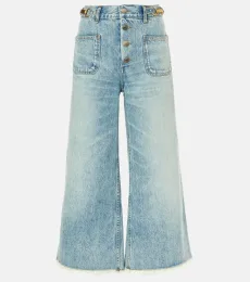 Jean flare raccourci à taille haute Jean flare raccourci à taille haute