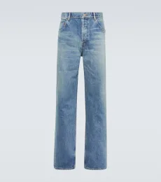 Jean straight à taille mi-haute